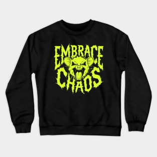 Possum Embrace Chaos, 90s Inspired Crewneck Sweatshirt